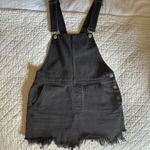Free People Mini Overall Dress - Black, sz 2